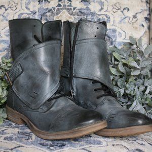 Roan Deception Buckle Heeled Boot! Barley Used!